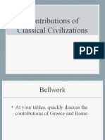 Contributions of Classical Civilizations