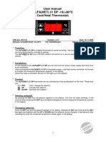 User Manual ALFA (NET) 31 DP - 10/+90 C Cool/Heat Thermostat.: Function