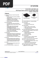 ST10F276E: 16-Bit MCU With MAC Unit 832 Kbyte Flash Memory and 68 Kbyte RAM