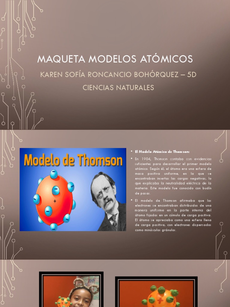 Maqueta Modelos Atómicos | PDF