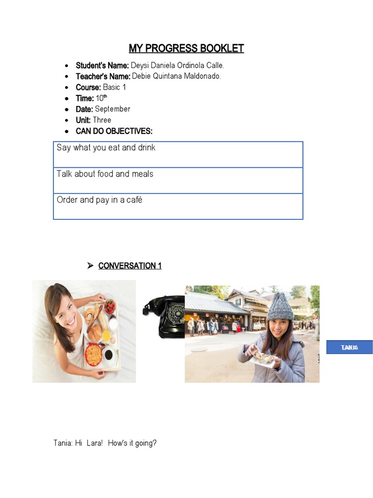 My Progress Booklet Ib1 | PDF