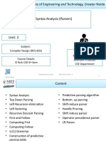 Syntax Analysis (Parsers)