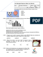 Avaliação Bimestral 7º Ano 2 BM - 20.05.2019