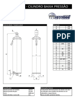 Data Sheet - Cilindro Baixa Pressão: Código