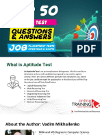 104 Full Version Top 50 Aptitude Test Questions and Answers v20210518