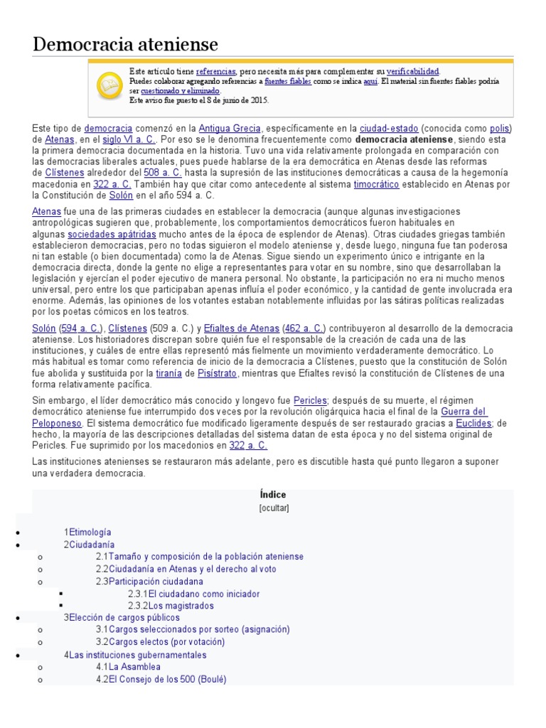 Consejo de los 500 en Atenas | PDF | Democracia | Ideologías políticas