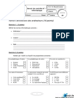 Devoir de Contrôle N°1 Théorique 2010 2011 (MR Zouhaier Mhamdi)