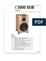 JBL LX 2000 SUB Service Manual