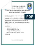 La Importancia de Conocer Las Técnicas de La Investigación Cuantitativa y Cualitativa