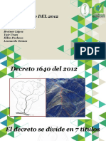 Decreto 1640 - 2012