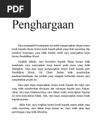 Contoh penghargaan folio