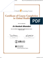 Certificate of Completion For Healthy Businesses