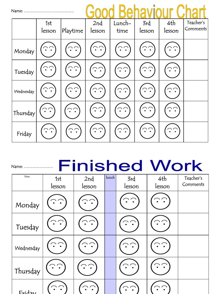 Smiley Face Chart | PDF