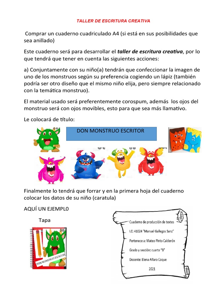 Taller de Escritura Creativa | PDF
