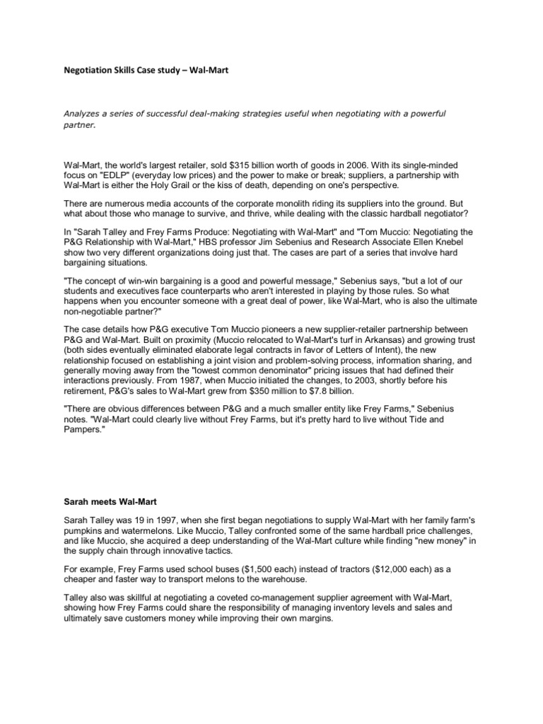 Negotiation case study with solution ppt picture