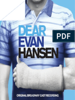 Dear Evan Hansen Album Booklet