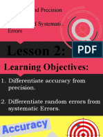 Accuaracy, Precision and Random, Systematic Errors