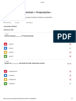 Revisão Tempos Verbais Preposições