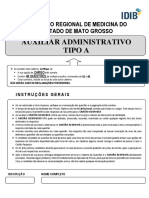 Idib 2020 CRM MT Auxiliar Administrativo Prova