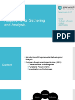 Requirements Gathering and Analysis: Department of ICT