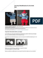 (US) Smurf & Papa Smurf Modification (for-Solid-Granny-Hexagon-Doll)