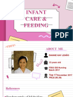 Infant Care and Feeding PPT 2021 Part 1