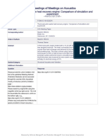 Proceedings of Meetings On Acoustics: Thermoacoustic Waste Heat Recovery Engine: Comparison of Simulation and Experiment