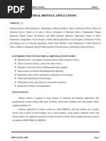 Industrial Drives & Applications: Module - 1