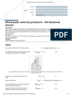 Calculation of Wind Peak Velocity Pressure - UK National Annex12