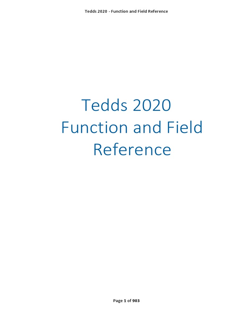 Tedds Function Reference | PDF | Lie Groups | Complex Analysis
