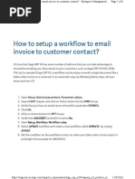 How To Setup A Workflow To Email Invoice To Customer Contact?