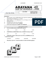 Instructions:: Narayana Group of Schools