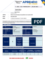 INFORME MES DE JULIO DE SEGUN RVM-155 - EDUCACION FISICA 1° A 5°