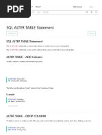 6 - SQL ALTER TABLE Statement