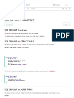 13 - SQL DEFAULT Constraint