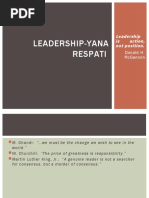 Leadership-Yana Respati: Leadership Is Action, Not Position