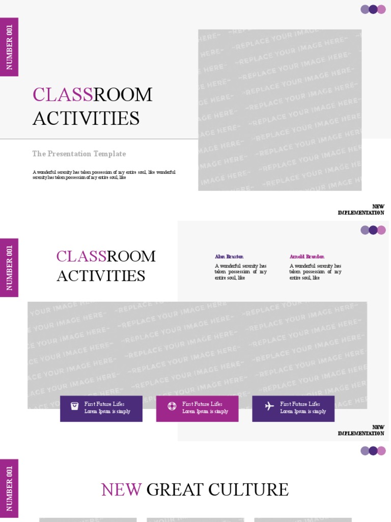 Classroom Activities - Google Slides Template | PDF | Text