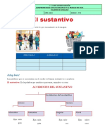 El sustantivo: género, número y clases