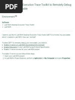 Enabling Desktop Execution Trace Toolkit To Remotely Debug A LabVIEW Executable - National Instruments