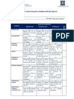 Rúbrica para Evaluar La Disertación Del Discurso-Dome-2021