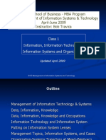 Asper School of Business - MBA Program 6150 Management of Information Systems & Technology April-June 2009 Instructor: Bob Travica