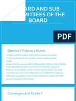 Sub Committees of The Board