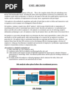 Unit-Second: Nature of Job Analysis