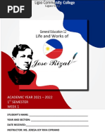 Life and Works of Rizal Module 1