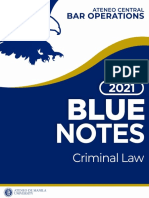 2021 Blue Notes Criminal Law