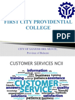 Facilitate PPT On Customer Service