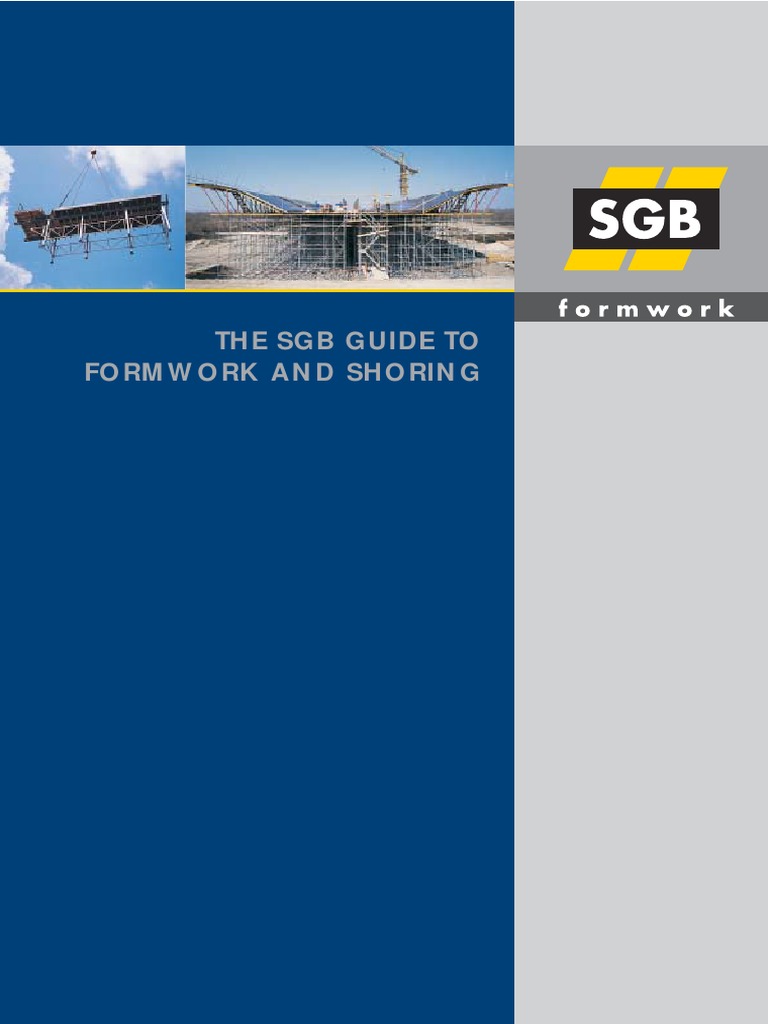 SGB Formwork and Shoring Solutions Guide | PDF | Bending | Scaffolding