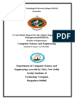 Computer Science and Engineering: A Case Study Report For The Subject Supply Chain Management (18ME653)