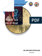 GE 12 Life and Works of Rizal: Ligao Community College