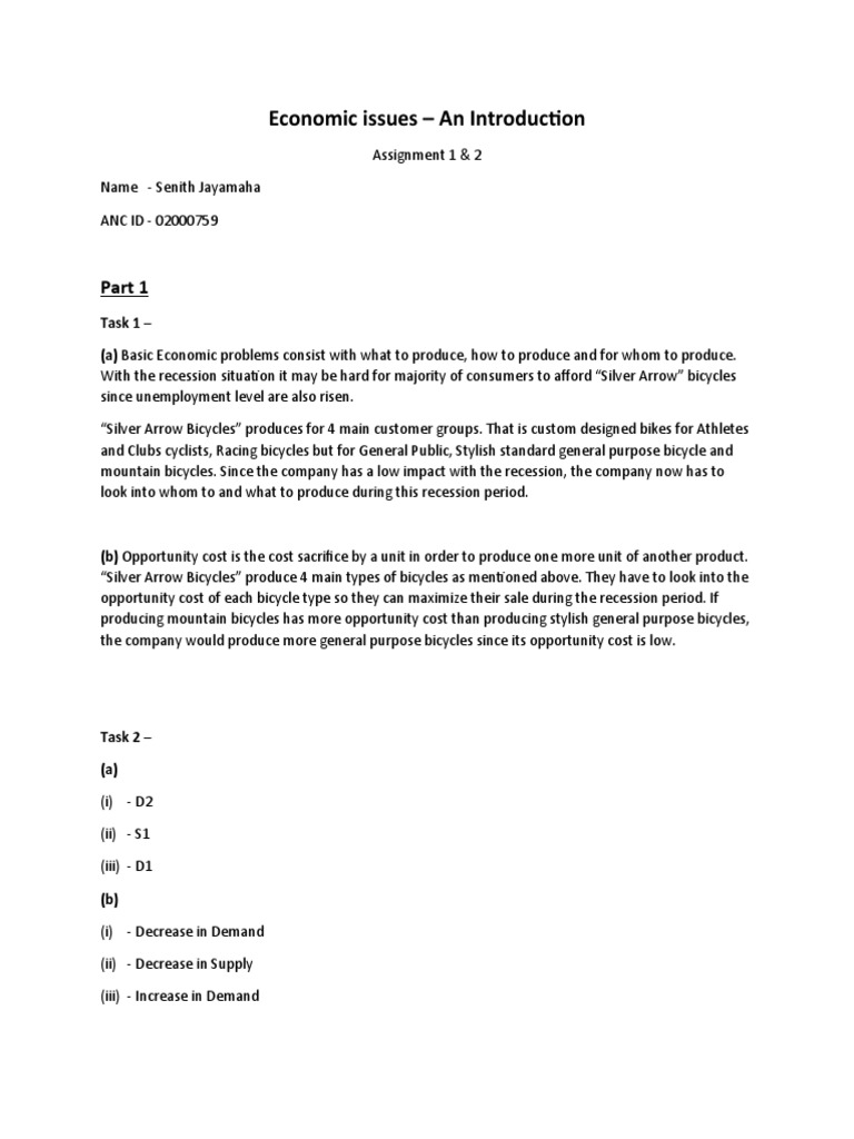 Economic Issues and Market Dynamics | PDF | Business